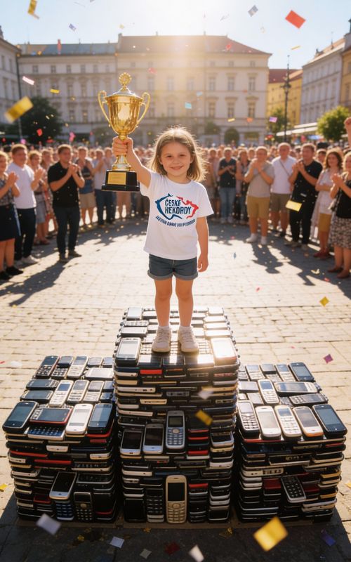 Hromada starých mobilních telefonů připravených k recyklaci